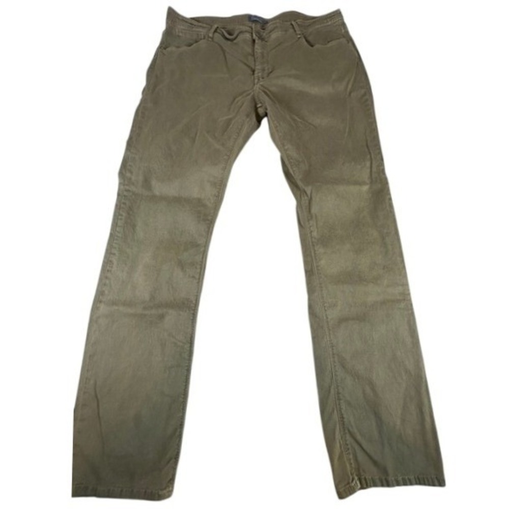Gray‎ by Saks Fifth Avenue Olive Green Denim Men's Stretch Jeans 40 x 32